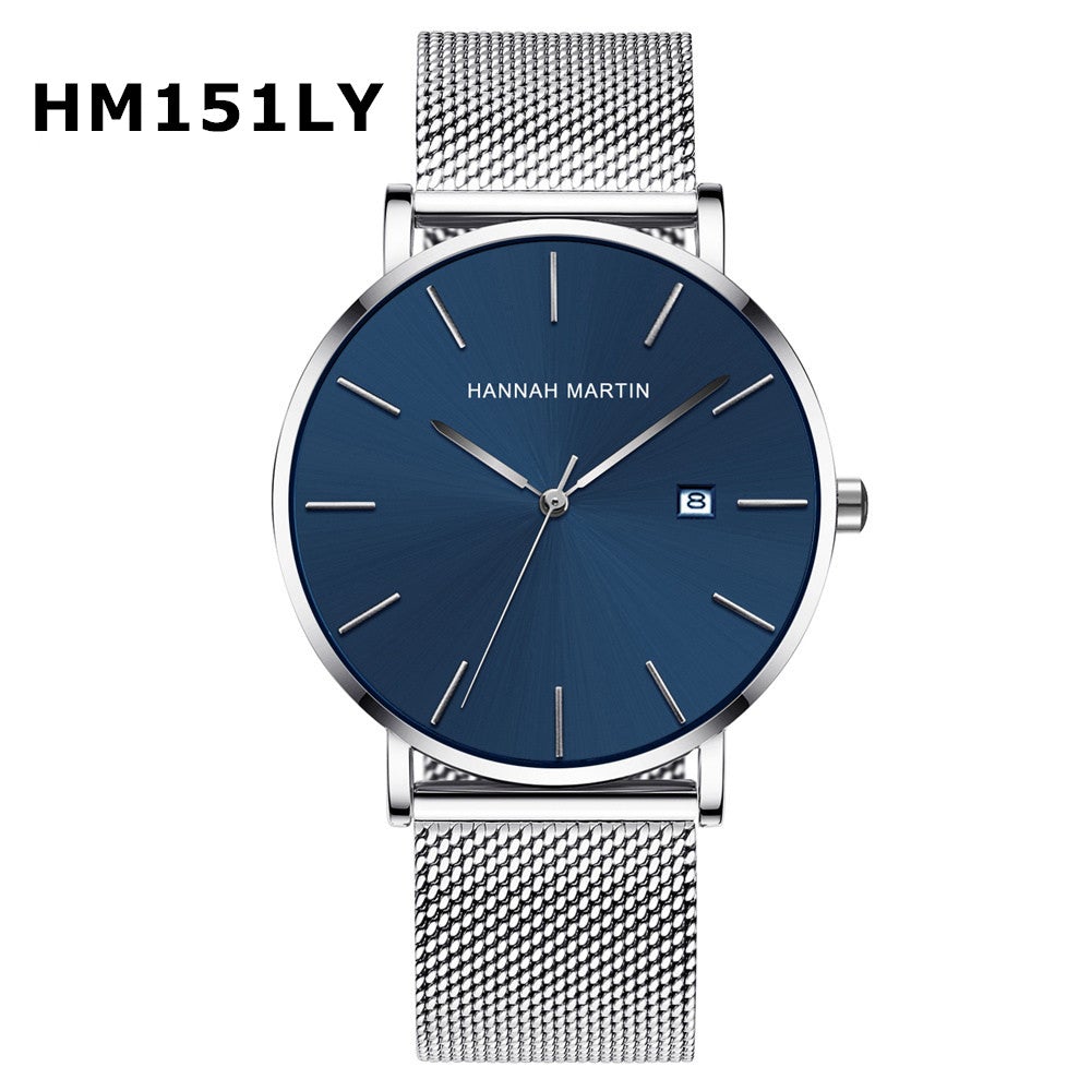 watches : Dameshorloge Hannah Martin Stile36 Zwart RVS 36mm - Elegant en Modern in van Pantino