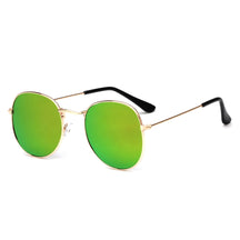 Sunglasses : Zonnebril Gouden Thee - Modieuze Metalen in Goudpoeder kwik van Pantino