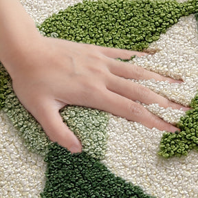 home & garden : Absorberende Badkamermat met Bladerpatroon in van Pantino
