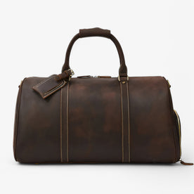 travel bag : Reistas Bruin 55cm - Elegante Lederen Leer in Donkerbruin 55cm van Pantinoshop