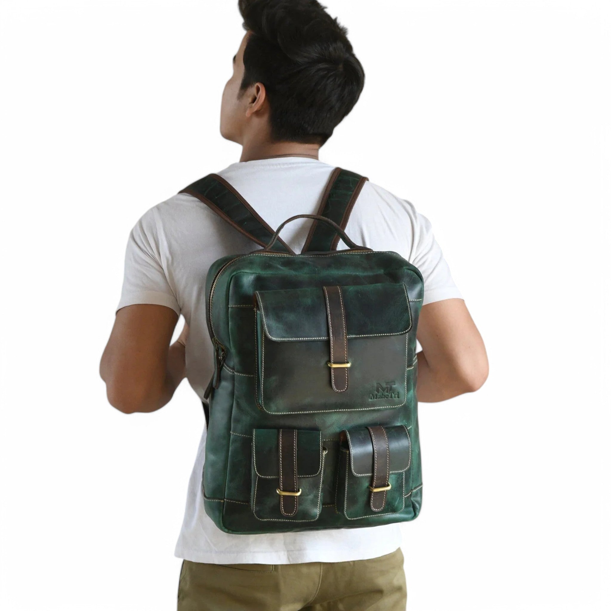 bags : Leren Rugzak Leer - Tas in van Pantino