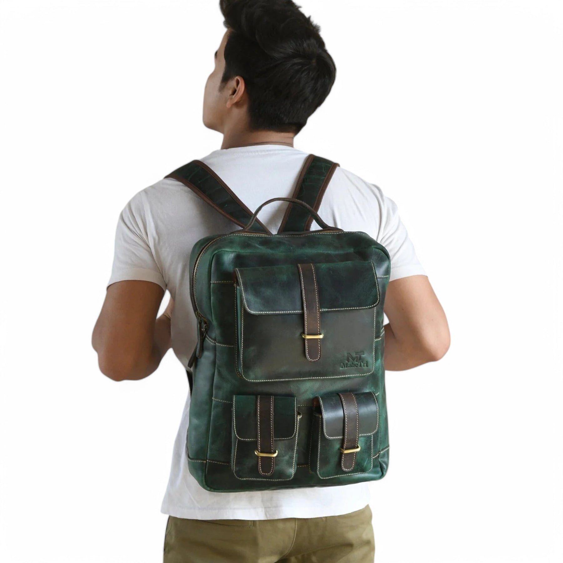bags : Leren Rugzak Leer - Tas in van Pantino