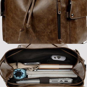 bags : Rugzak Heren Zwart - Waterdichte Herenrugzak met Opladen Via USB - Geschikt voor een Laptop van 13,3 Inch in van Pantino