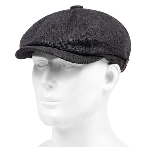 Beret : Baret Heren Donkergroen - Graan Geruite Vintage Mode Muts , Ideale Keuze voor Geschenken in van Pantino