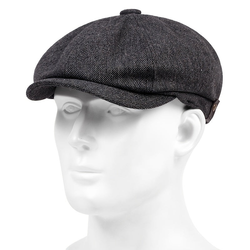 Beret : Baret Heren Donkergroen - Graan Geruite Vintage Mode Muts , Ideale Keuze voor Geschenken in van Pantino