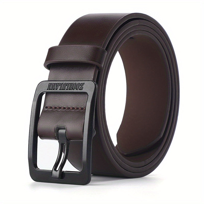 Belt : PU Leren Riem Zwart Heren Casual Jeans in Bruin [stijl 1] van Pantino