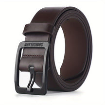 Belt : PU Leren Riem Zwart Heren Casual Jeans in Bruin [stijl 1] van Pantino
