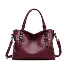 bags : Retro Handtas met Meerdere Zakjes - Bruin in Wijn van Pantino