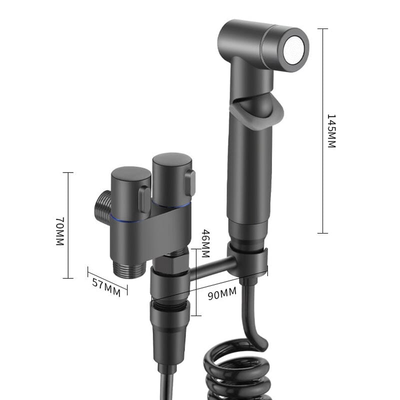 home & garden : Lenex Innovatieve Waterkraan voor Toiletspray - Voor een Frissere en Schoner Ervaring - Zilver in van Pantino