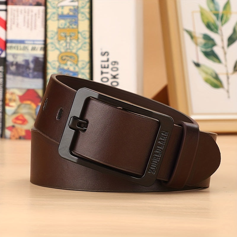 Belt : PU Leren Riem Zwart Heren Casual Jeans in van Pantino