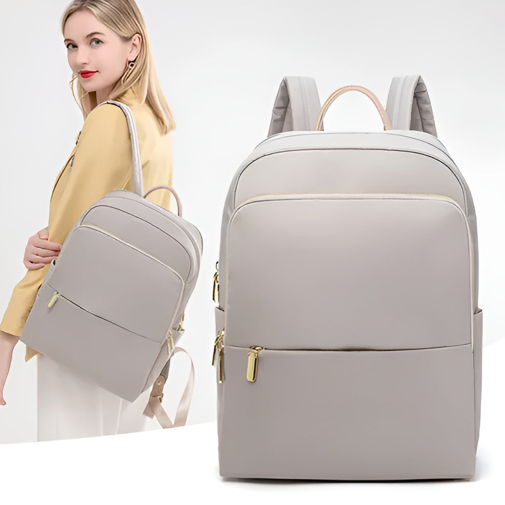 bags : Reisrugzak Dames Grijs - Multifunctionele Laptop Rugzak - Nylon in van Pantino