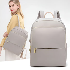 bags : Reisrugzak Dames Grijs - Multifunctionele Laptop Rugzak - Nylon in van Pantino