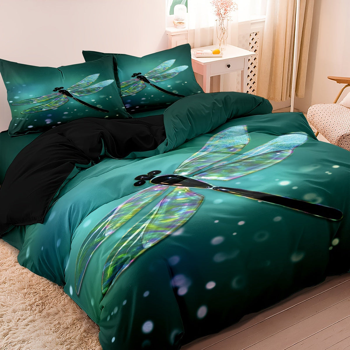 home & garden : Luxe Layers - Libelle Dekbedovertrek Beddengoed Set in van Pantino