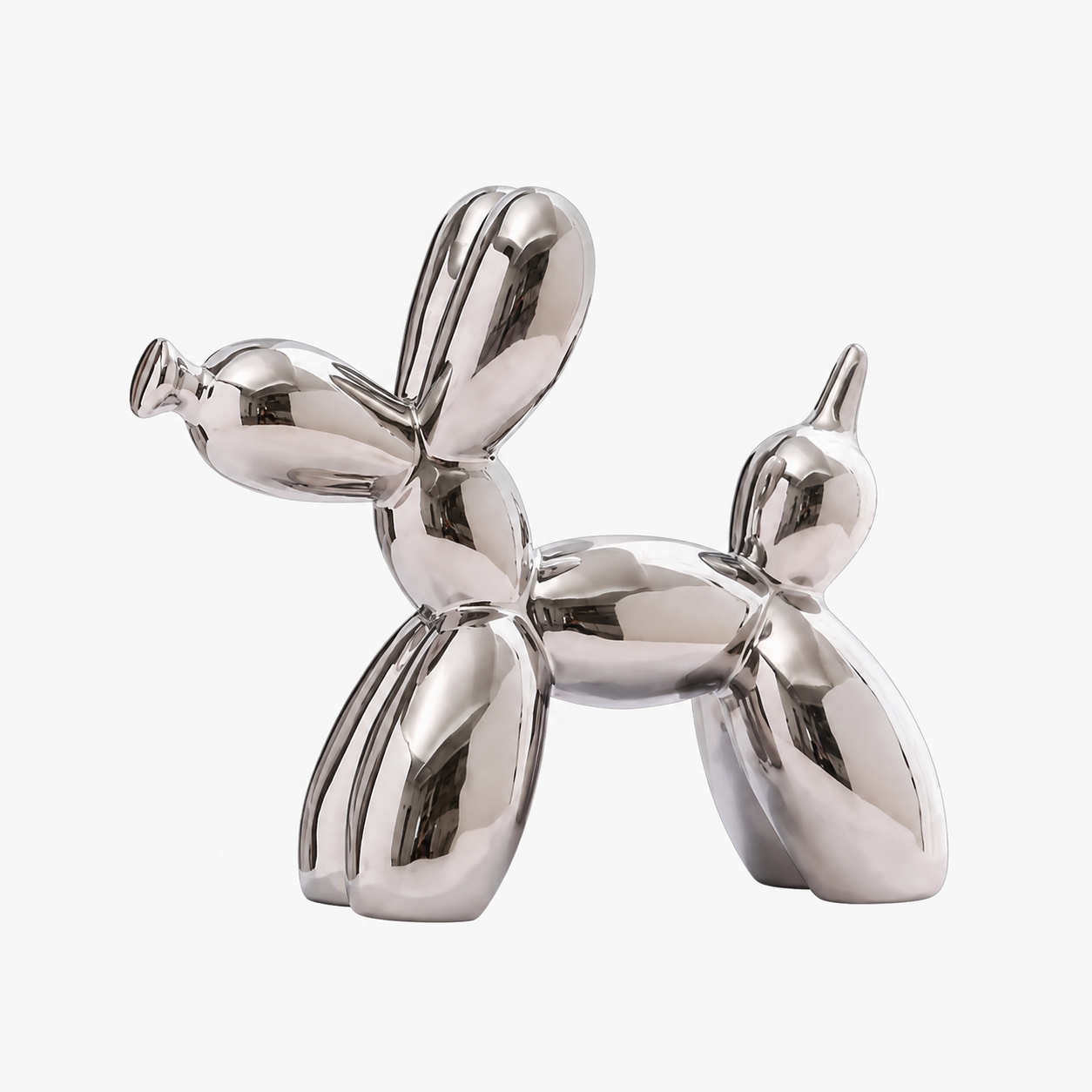 house & garden : PuffyPooch - Balloon Dog Sculpture in Silver
