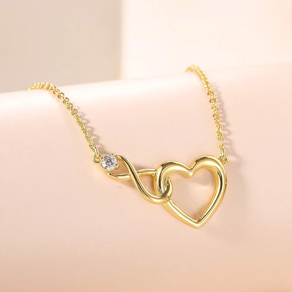 Necklace : DualHearts - Twee Harten, Één Liefde - Goud in van Pantino