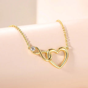 Necklace : DualHearts - Twee Harten, Één Liefde - Goud in van Pantino