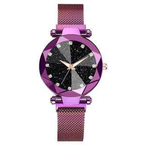 watches : CosmicWatch - Zwart - Horloge in Paars van Pantino