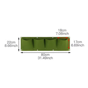home & garden : Hangende Tas voor de Tuin - Voor Hangplanten en Buitengebruik 2 Groen Raster in 4 groen raster van Pantino