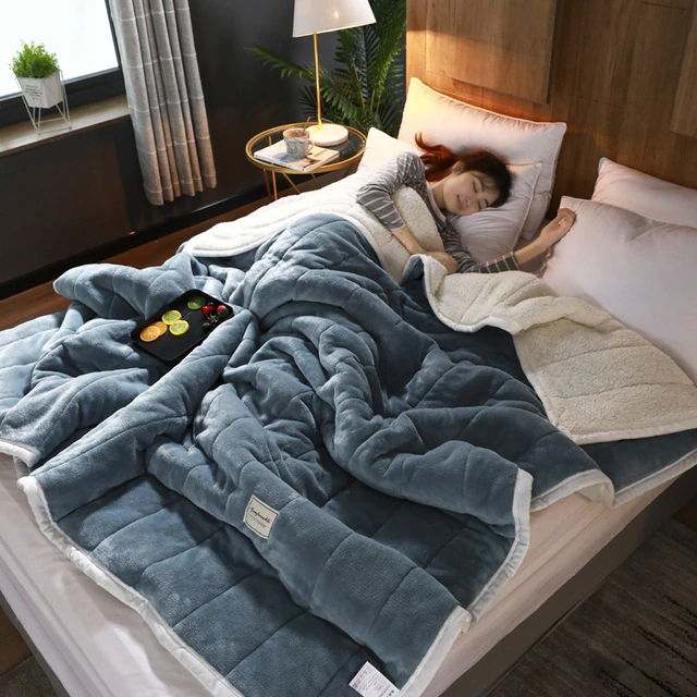 home & garden : SneeuwZacht - Winterdeken - Grijs in Steen van Pantino