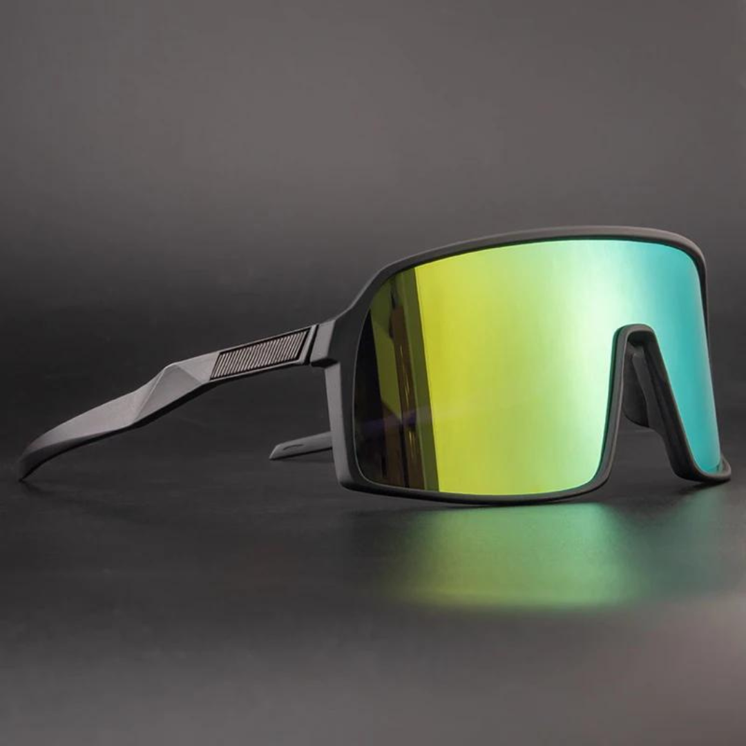 Cycling Sunglasses : Unisex Fietsbrillen Dames - Blauw/zwart in groente zwart van Pantino