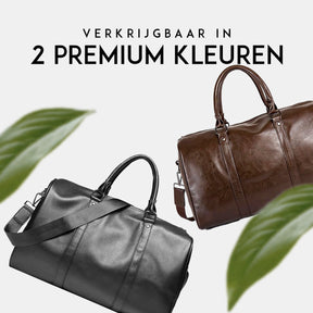 bags : Stijlvolle Leren Herentas - Ideaal voor Lange Reizen - Zwart in van Pantino