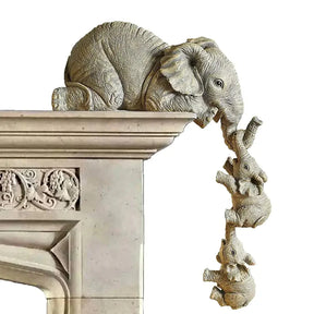 home & garden : Moeder en Baby Olifanten Beeldje in van Pantino