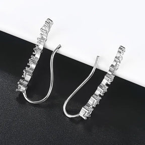 Earrings : Diamanten Oorbellen met Zeven Sterren Dames - Goud in Zilver van Pantino