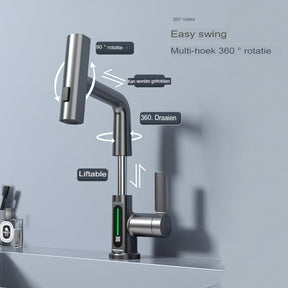 home & garden : Slimme Kraan met Digitaal Display - Temperatuur Watermeting - RVS in van Pantino