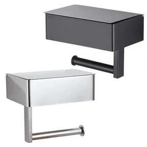 home & garden : Elegante Toiletpapierhouder Zwart - Modern Design Badkamer - RVS in van Pantino
