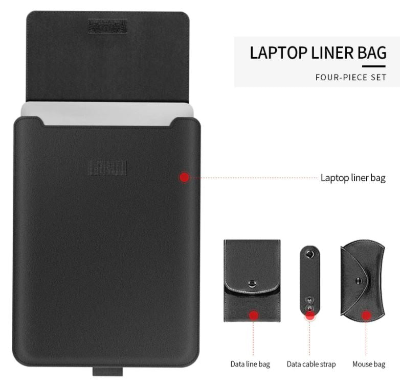 Laptop Sleeve : Laptop Sleeve Stand - Zwart in van Pantino