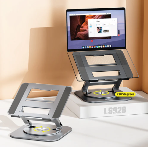 Laptop Stand : Ergonomische Laptopstandaard - Comfortabel Werken Verstelbaar - Aluminium in van Pantino