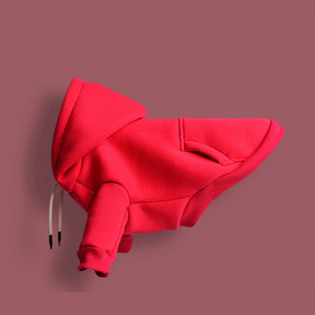 pets : Dunne Fleece Effen Kleur Pullover voor Honden - Rood in van Pantino