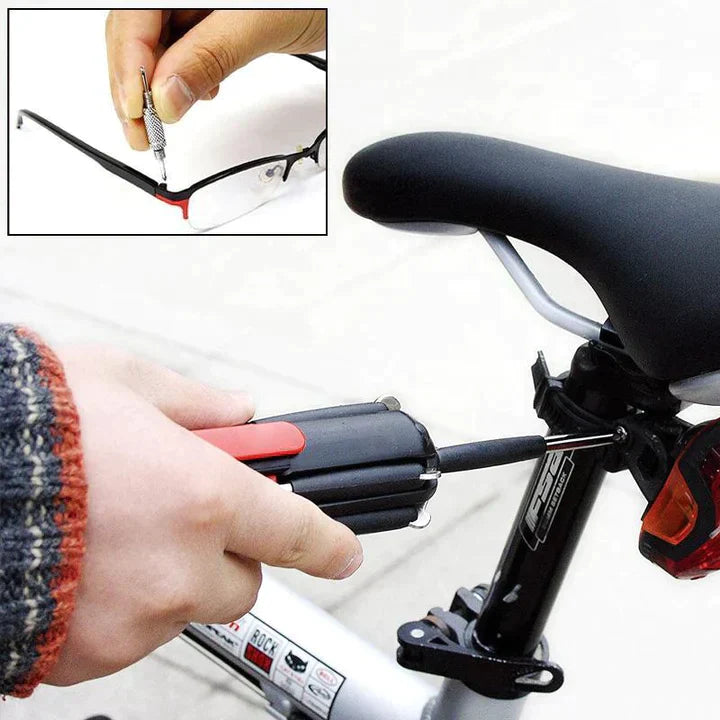 gadgets : 8-in-1 Multitool met LED - 22 Functies Schroeven Slaan - Staal in van Pantino