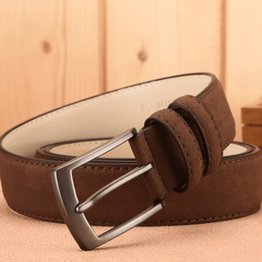 Belt : Riem Heren Zwart - Luxe Suède - Verfijnd, Duurzaam, Stijlvol in van Pantino