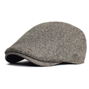 Beret : Streetsyle Baret Class Dames - Zwart in Lichtgrijs van Pantino
