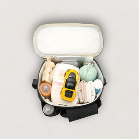 Tassen : Kinderwagen Organizer Tas Zwart - Buggy Accessoire - Flessenhouder in van Pantino