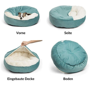 pets : Honden Knuffelgrot Grijs - Knus Warm Beschutting - Pluche in van Pantino
