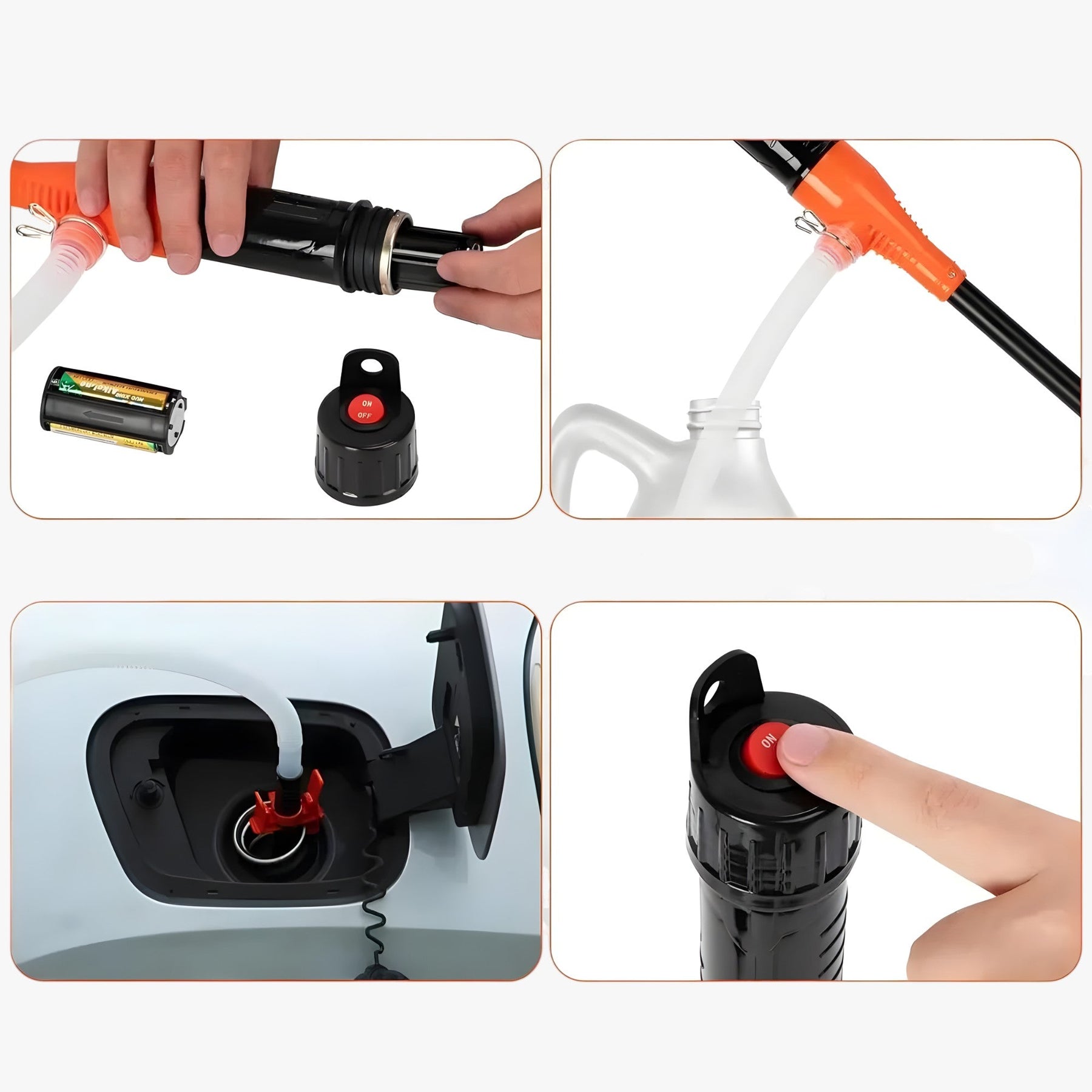 outdoor equipment : Draagbare Benzinepomp voor Heren - Robuuste 12V brandstofpomp voor auto, motor en boot in van Pantino