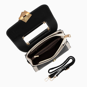 bags : Schoudertas Dames - Kleurblokken Geometrische Gesp Design - PU-Leer in van Pantino