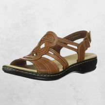 Sandals : Sandalen Rood - Elegante & Ondersteunende in Bruin van Pantino