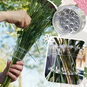 home & garden : StemHolder - Spiraalvormige Steelhouder voor Vaasbloem - Grijs in van Pantino