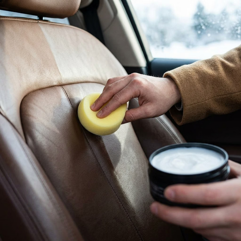 Auto – Cleaning & Care – Wax & Polish : Lederreinigingscrème Auto Interieur - Wit, Veelzijdig & Effectief in van Loranza