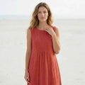Élodie | Rochie elegantă fără mâneci, supradimensionată, cu broderii pentru un look rafinat