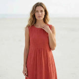 Élodie | Robe oversize sans manches élégante avec broderies pour un look raffiné