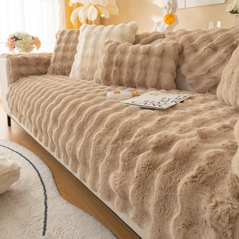 home & garden : Zachte Bankhoes - Meubels Bescherming Stijlvol Design - Polyester in Bruin van Pantino