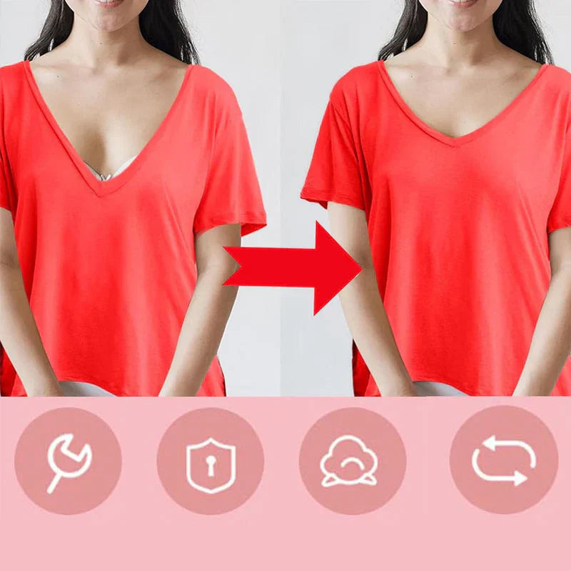 Clothing Fastener : FashionFixer - Eenvoudig en Snel Kledingbevestigingsapparaat - Roze in van Pantino