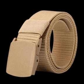 Belt : QuickSnap Riem - Een Riem die Écht Doordacht Is. - Zwart in Kaki van Pantino