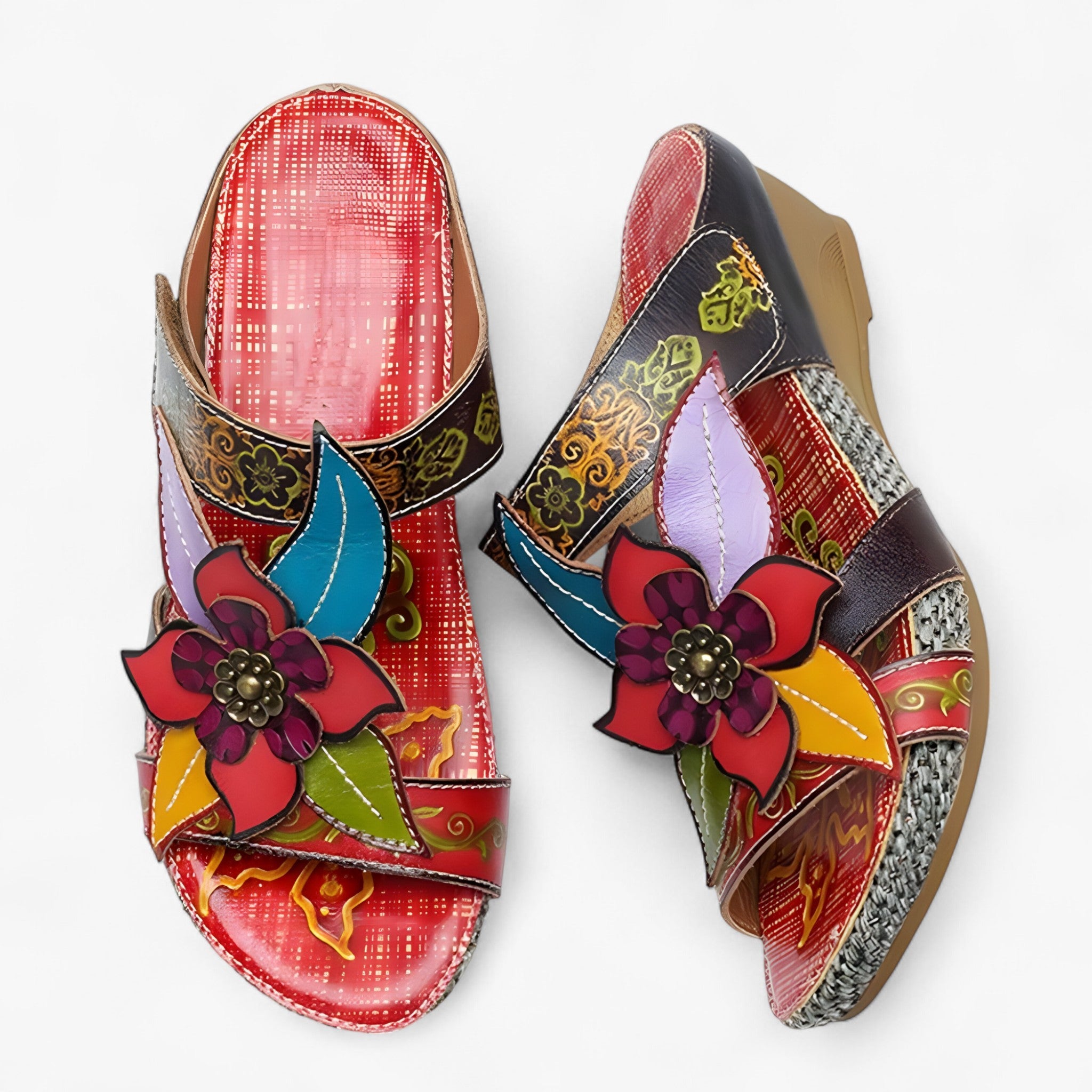 Sandals : Sandalen Bohemia - Blauw Bali in van Pantino