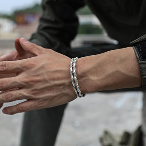 Bracelet : Dubbellaagse Bamboe Snijplank - Keuken Accessoire Set in Sllver van Pantino