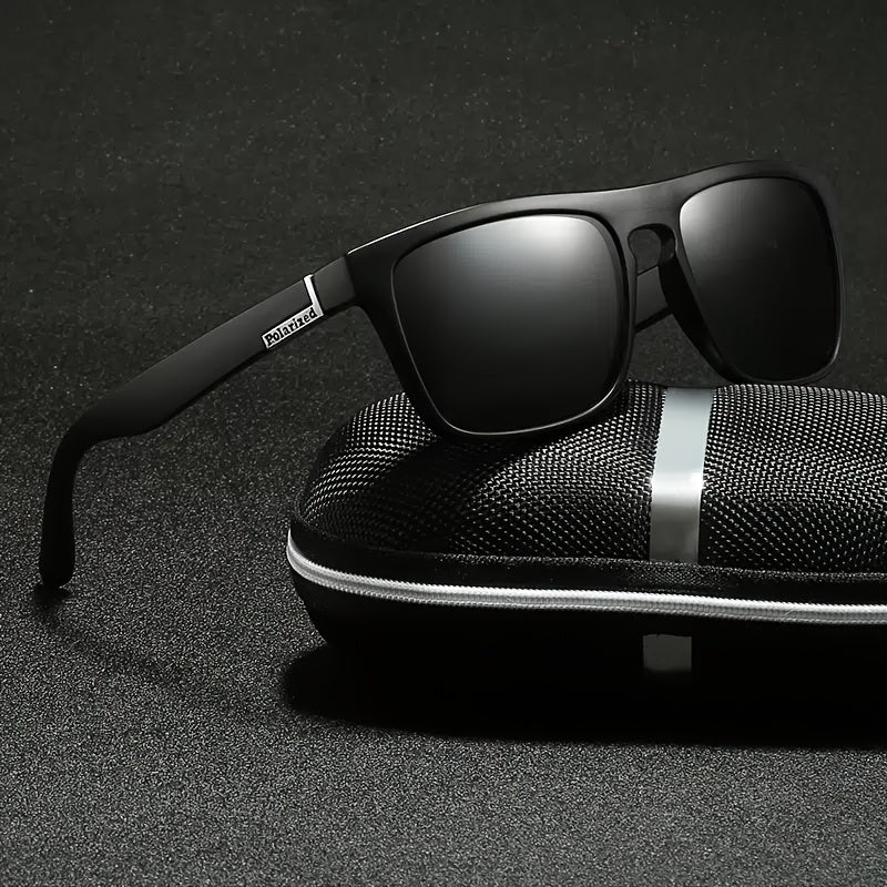 Sunglasses : Zonnebril Dames Grijs - Klassieke Vintage Gepolariseerde met Groot Vierkant Frame Black Box Label in van Pantino